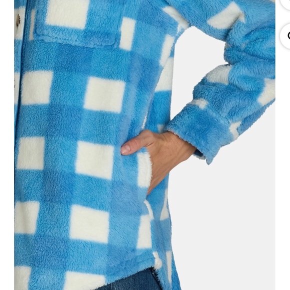 🆕 Time and Tru Women’s Faux Shearling Shacket XXL - Picture 3 of 14